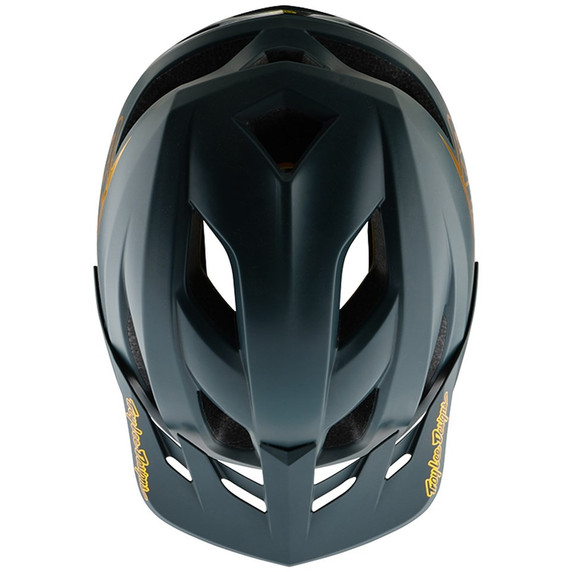 Troy Lee Designs Flowline AS Helmet Point Gray/Gold
