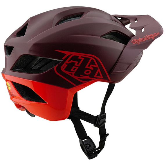 Troy Lee Designs Flowline SE AS Helmet Badge Maroon