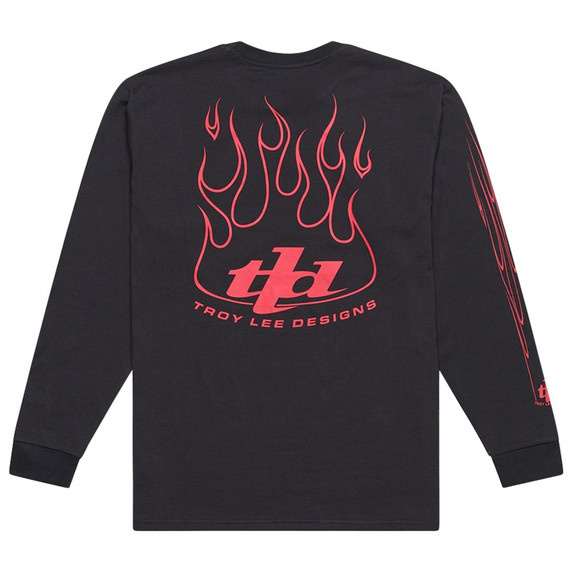 Troy Lee Designs Long Sleeve Tee Torched Carbon