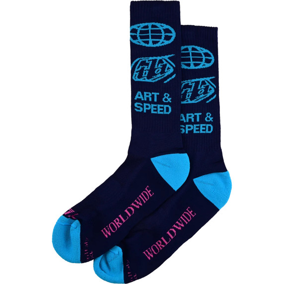 Troy Lee Designs Performance Socks Worldwide Midnight