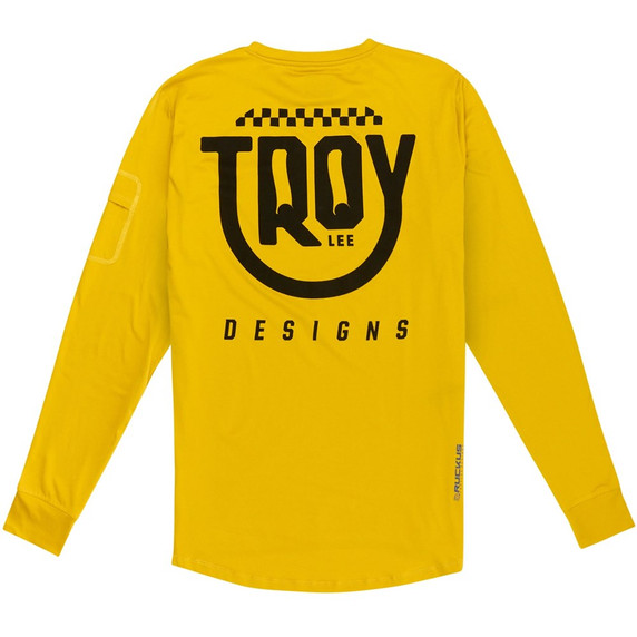 Troy Lee Designs Ruckus Long Sleeve Ride Tee Eyez Safron