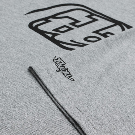 Troy Lee Designs Short Sleeve Tee Badge Gray Heather