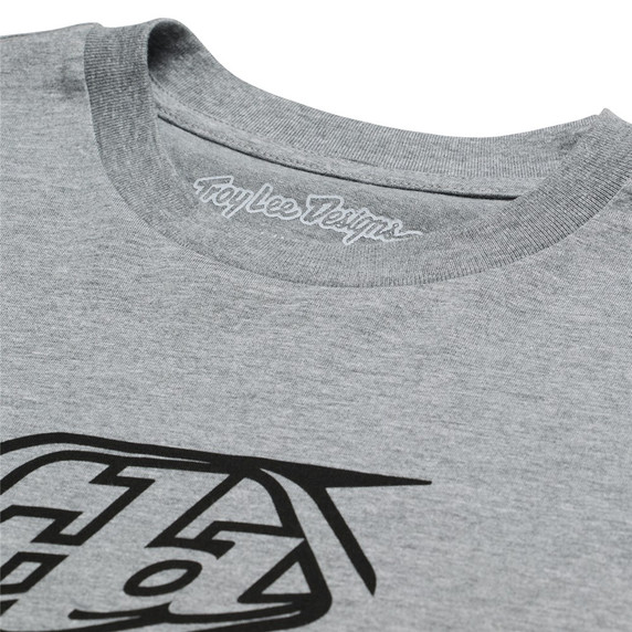 Troy Lee Designs Short Sleeve Tee Badge Gray Heather