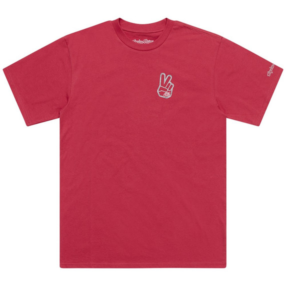 Troy Lee Designs Short Sleeve Tee Peace Out Fuchsia