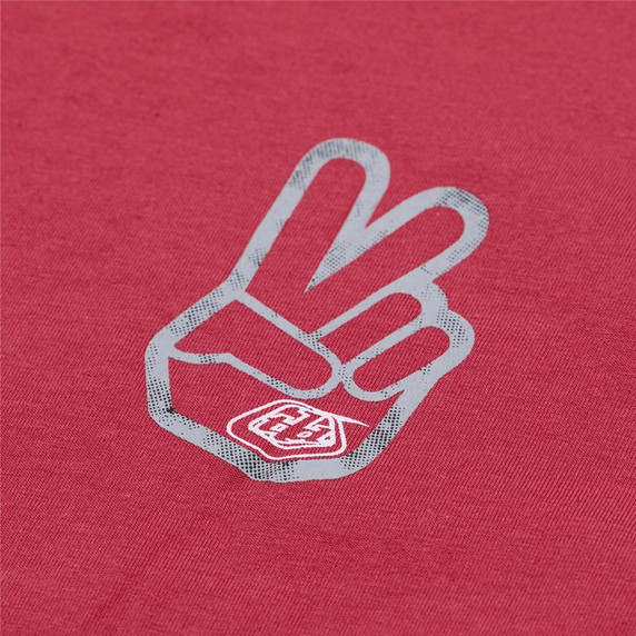 Troy Lee Designs Short Sleeve Tee Peace Out Fuchsia