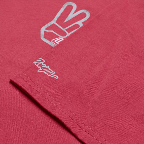 Troy Lee Designs Short Sleeve Tee Peace Out Fuchsia