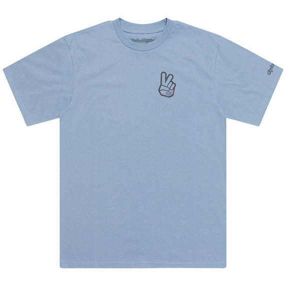 Troy Lee Designs Short Sleeve Tee Peace Out Smoke Blue