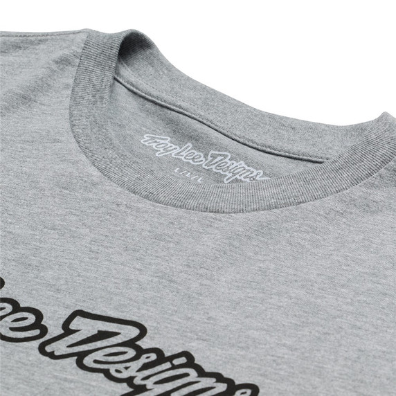 Troy Lee Designs Short Sleeve Tee Signature Gray Heather