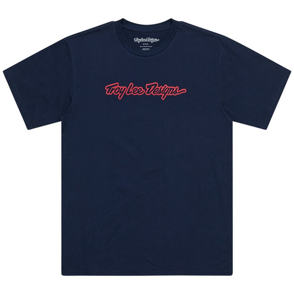 Troy Lee Designs Short Sleeve Tee Signature Navy
