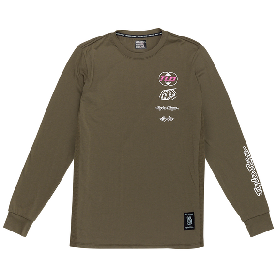 Troy Lee Designs Skyline Long Sleeve Ride Tee Worldwide Caper