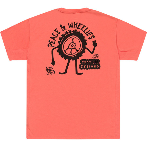 Troy Lee Designs Skyline Short Sleeve Ride Tee P&W Melon