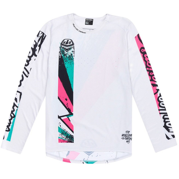 Troy Lee Designs Sprint Jersey Full Pull Chalk