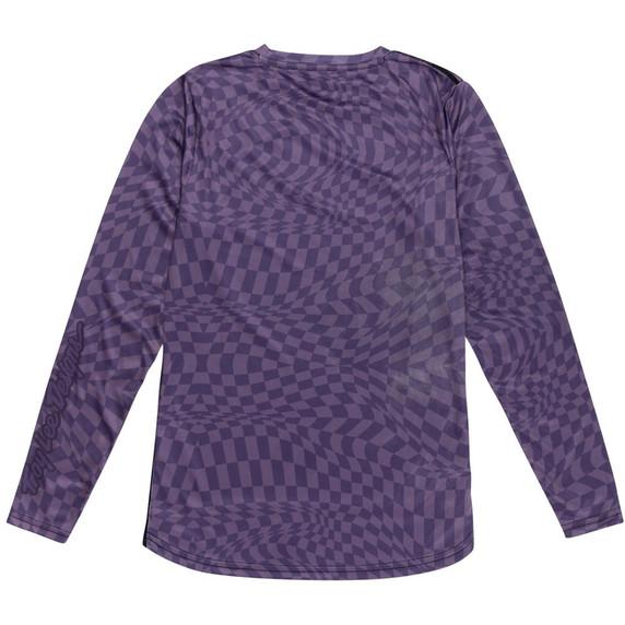 Troy Lee Designs Womens Lilium LS Jersey Twisted Checkers Deep Purple