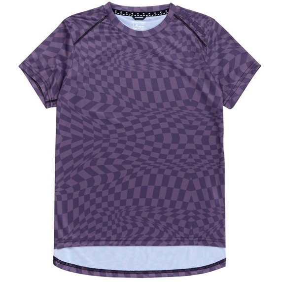 Troy Lee Designs Womens Lilium SS Jersey Twisted Checkers Deep Purple