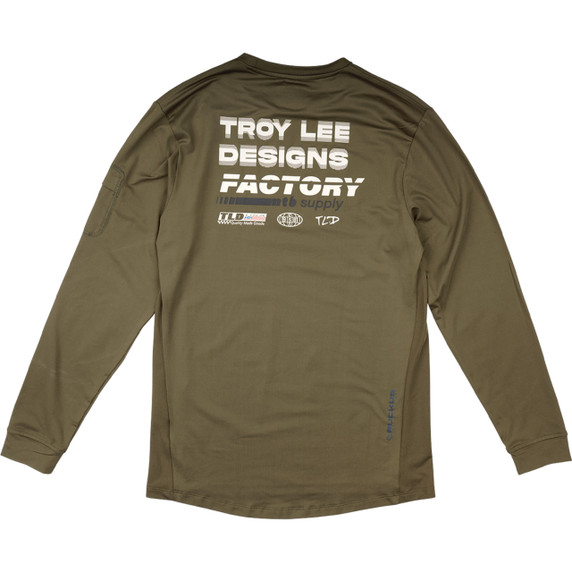 Troy Lee Designs Youth Ruckus Long Sleeve Ride Tee Factory Caper
