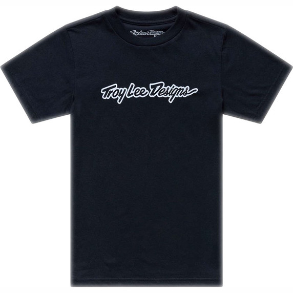 Troy Lee Designs Youth Short Sleeve Tee Signature Black