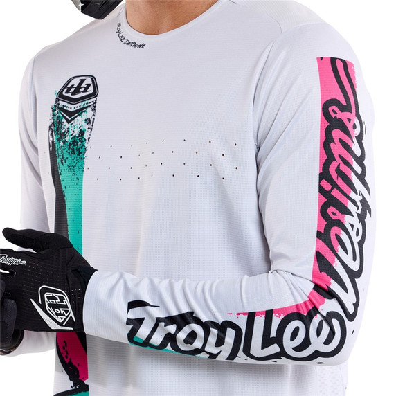 Troy Lee Designs Youth Sprint Jersey Full Pull Chalk
