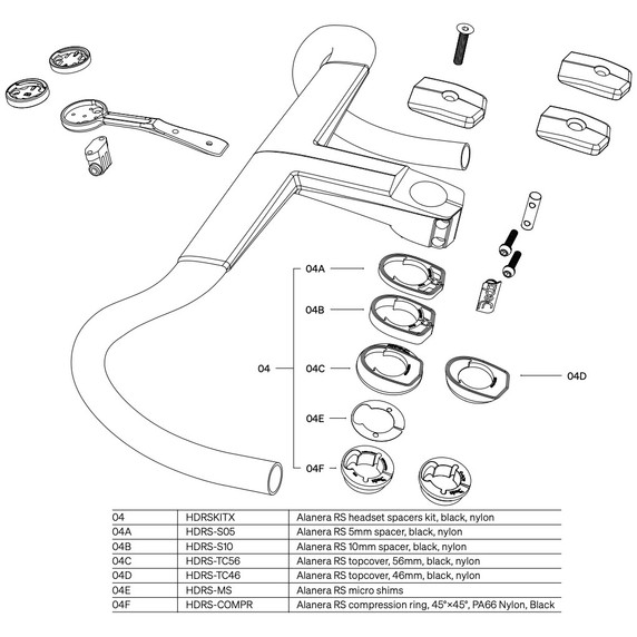 Deda Alanera RS Headset Kit