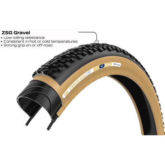 Panaracer GravelKing SK V2 Gravel Tyre Black 700c