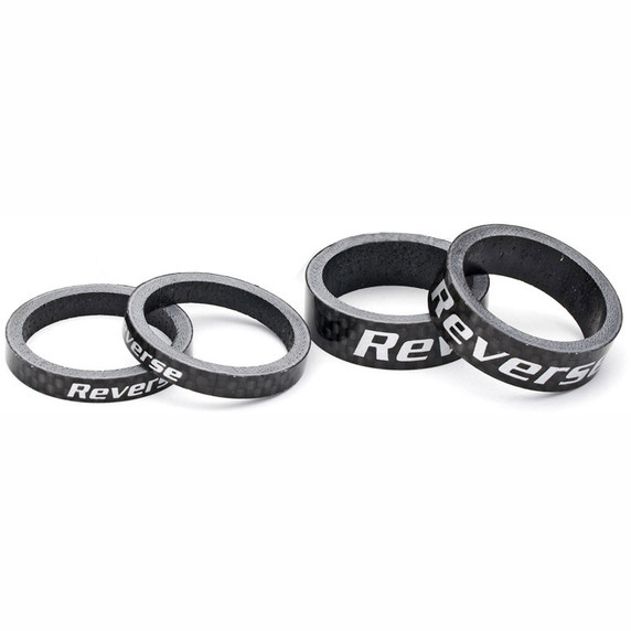 Reverse Components Spacer Set Carbon 1 1/8" - Black