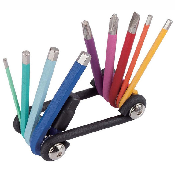 Synpowell Folding Tool 10 function  Hex2/2.5/3/4/5/6/8mm/PH2/Flat5/T2