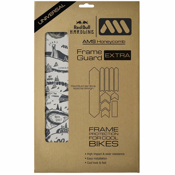 All Mountain Style Frame Guard Extra - Red Bull Hardline Dark Grey