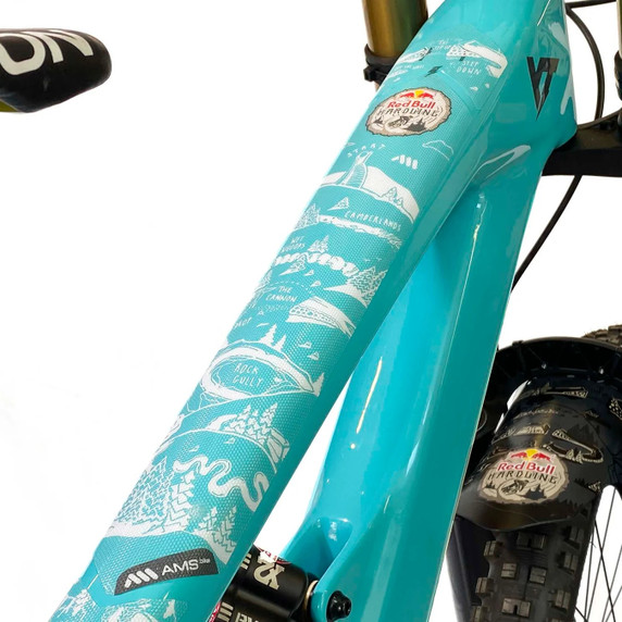 All Mountain Style Frame Guard Extra - Red Bull Hardline White