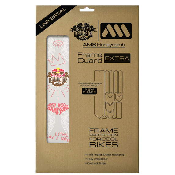 All Mountain Style Frame Guard Extra - Red Bull Rampage Freeride White