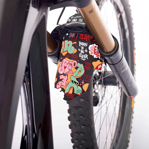 All Mountain Style Mud Guard - Born To Be Rider Red