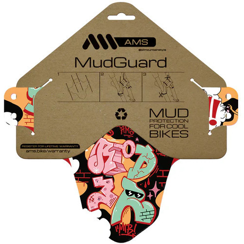 All Mountain Style Mud Guard - Born To Be Rider Red