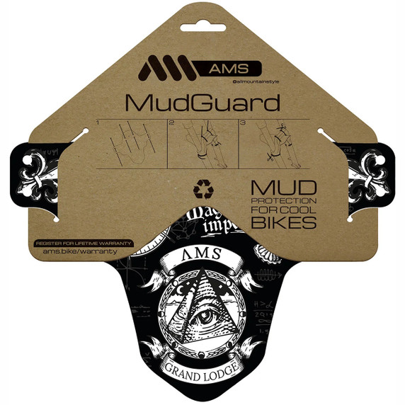 All Mountain Style Mud Guard - Opus Magna White