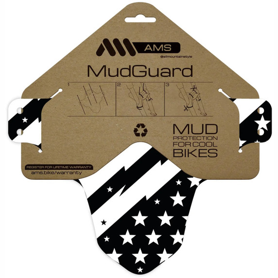 All Mountain Style Mud Guard - Patriot White