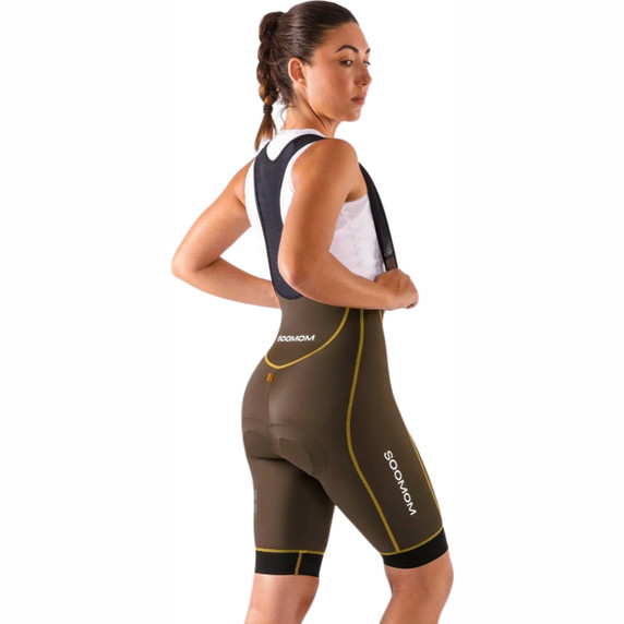 Soomom Womens Base Bib Shorts - Ash