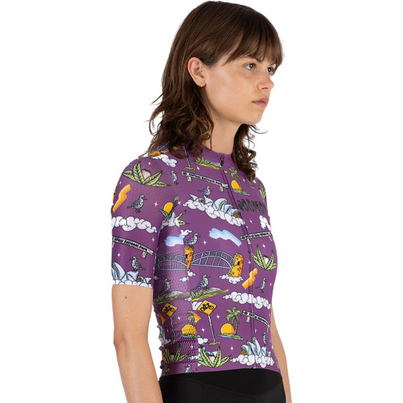 Soomom X Mulga Women's Art Series Jersey - Garigal Clash
