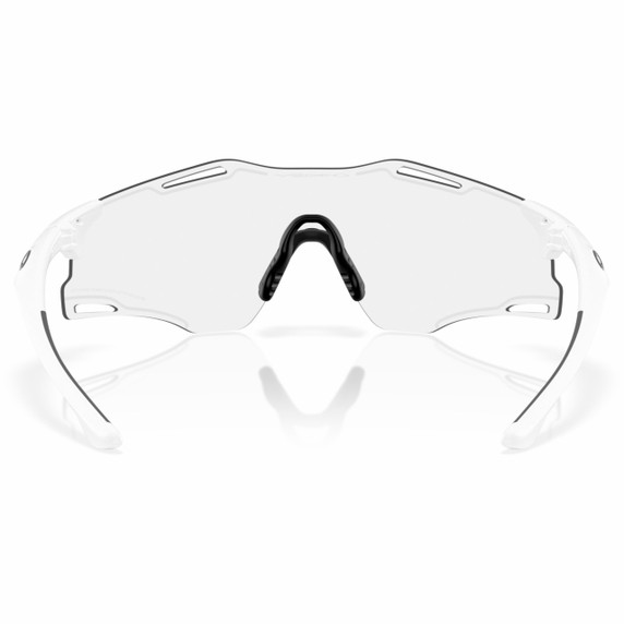 Oakley Cybr Zero Matte White W/ Clear To Black Iridium Photochromic Lens