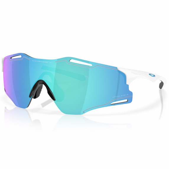 Oakley Cybr Zero White W/ Prizm Sapphire Lens