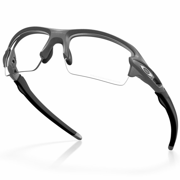 Oakley Flak 2.0 S Steel Grey W/ Clear To Black Iridium Photochromic Lens
