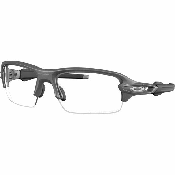Oakley Flak 2.0 S Steel Grey W/ Clear To Black Iridium Photochromic Lens
