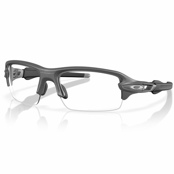Oakley Flak 2.0 S Steel Grey W/ Clear To Black Iridium Photochromic Lens