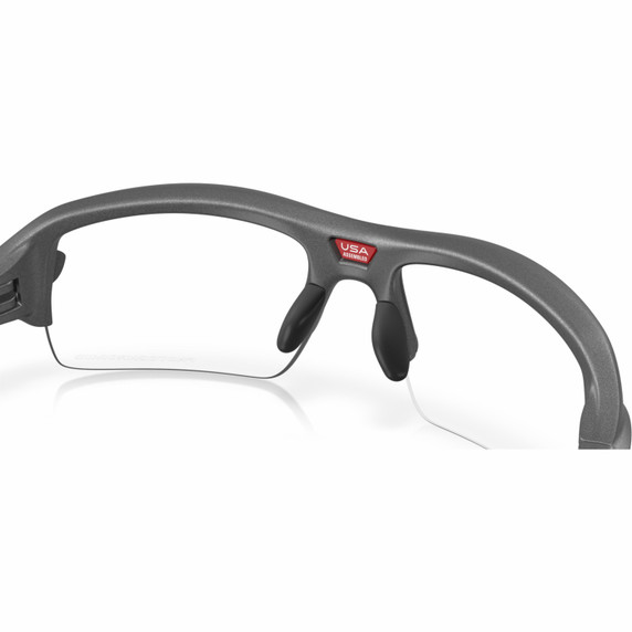 Oakley Flak 2.0 S Steel Grey W/ Clear To Black Iridium Photochromic Lens