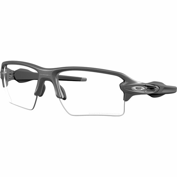 Oakley Flak 2.0 XXL Steal Grey W/ Clear To Black Iridium Photochromic Lens