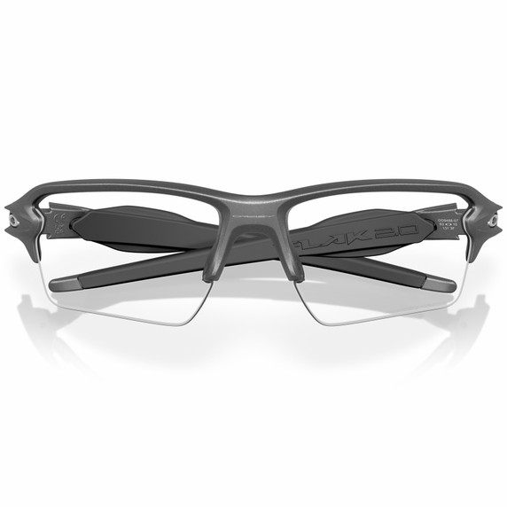 Oakley Flak 2.0 XXL Steal Grey W/ Clear To Black Iridium Photochromic Lens