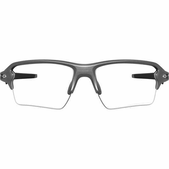 Oakley Flak 2.0 XXL Steal Grey W/ Clear To Black Iridium Photochromic Lens