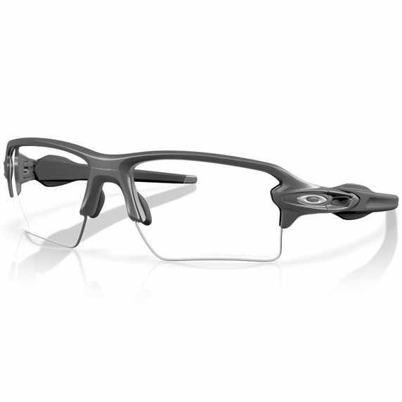 Oakley Flak 2.0 XXL Steal Grey W/ Clear To Black Iridium Photochromic Lens