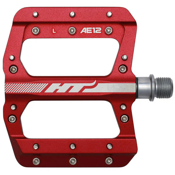 HT Components AE12 Pedals (Alloy / CNC CRMO) - Red