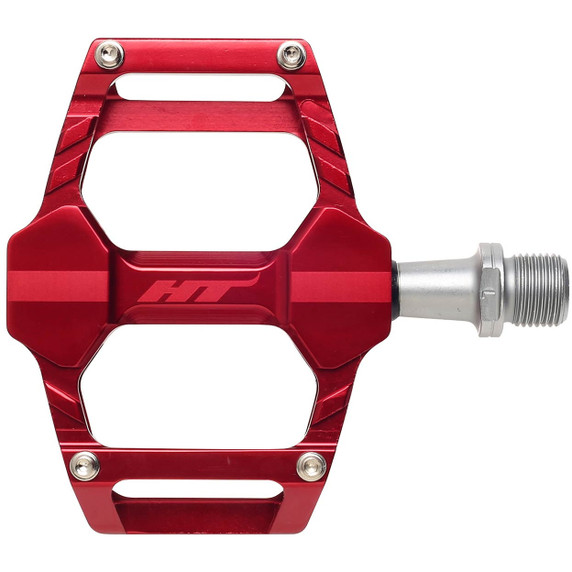 HT Components AR06 Pedals (Alloy / CNC CRMO) - Red