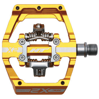 HT Components X2 Pedals (Alloy / CNC CRMO) - Gold