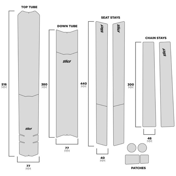 Slicy Sublimistick Bike Protection Matt R-Lab