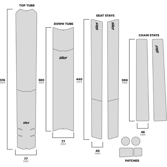 Slicy Sublimistick Bike Protection Matt Retro