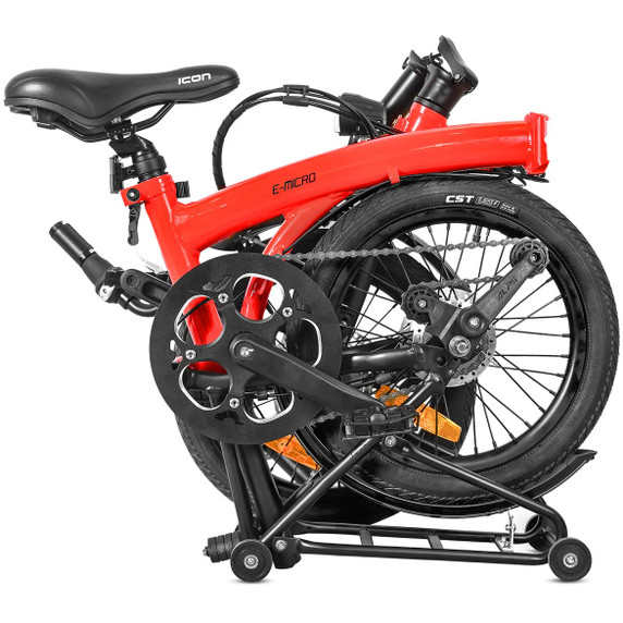XDS E-Micro 16" Folding Electric Bike Red